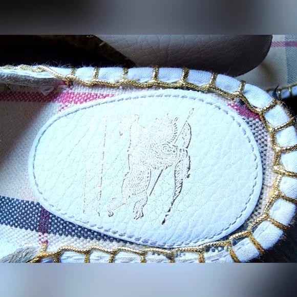 Burberry- Nova Check Thong Espadrille (White) - Picture 6 of 16